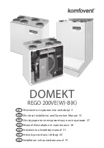 Komfovent DOMEKT ReGO 200VEW-BK Electrical Installation And Operation Manual preview