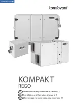 Komfovent KOMPAKT REGO Installation And Operation Manual preview