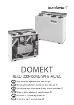 Komfovent RECU 300VE-B-AC Electrical Installation And Operation Manual preview