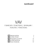 Preview for 1 page of Komfovent VAV Installation Manual