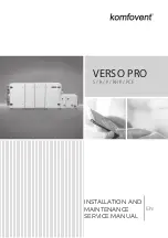 Preview for 1 page of Komfovent VERSO Pro P Installation And Maintenance Service Manual