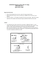 Preview for 1 page of komodo KDBEDDBAIRA Quick Start Manual