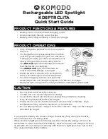 Preview for 1 page of komodo KDSPTRCLITA Quick Start Manual