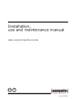 Preview for 1 page of KOMPATTO KH061 Installation, Use And Maintenance Manual