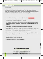 Preview for 2 page of KOMPERDELL TRAVEL E-TROLLEY Manual & Warranty Certificate