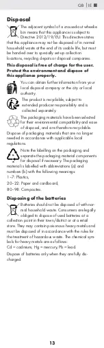 Предварительный просмотр 16 страницы Kompernass 340492 1910 Operating Instructions Manual