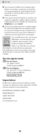 Preview for 29 page of Kompernass 340492 1910 Operating Instructions Manual