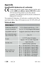 Preview for 58 page of Kompernass 351493 2007 Operating Instructions Manual