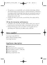 Предварительный просмотр 5 страницы Kompernass KH 5537 Operating Instructions Manual