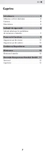 Preview for 9 page of Kompernass TA 120 A2 Operating Instructions Manual