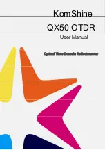 Komshine OTDR QX50 User Manual предпросмотр