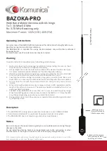 Komunica BAZOKA-PRO Quick Start Manual preview