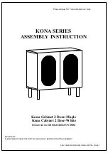 Предварительный просмотр 1 страницы Kona KNA-CB-2D-MAPLE Assembly Instruction Manual