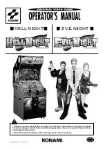 Konami EVILNIGHT Operator'S Manual preview