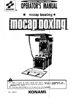 Konami Mocap Boxing Operator'S Manual preview