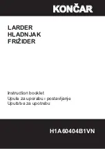 Предварительный просмотр 1 страницы Koncar H1A60404B1VN Instruction Booklet