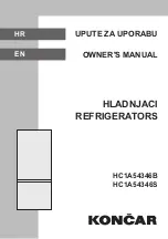 Koncar HC1A54346B Owner'S Manual предпросмотр