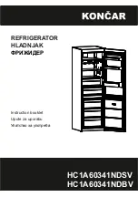 Koncar HC1A60341NDBV Instruction Booklet предпросмотр