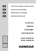 Koncar HC2A 341ENF.BV Instruction Booklet preview