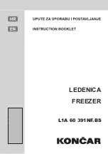 Preview for 1 page of Koncar L1A 60 391NF.BS Instruction Booklet