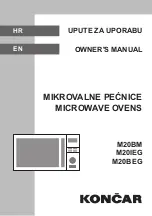 Koncar M20BEG Owner'S Manual предпросмотр