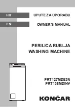 Koncar PRT127MDE3N Owner'S Manual предпросмотр