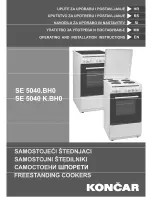 Preview for 1 page of Koncar SE 5013 P.BH0 Operating And Installation Instructions