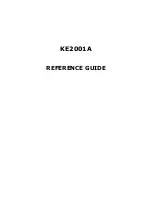 Предварительный просмотр 1 страницы Koncept KE2001A Reference Manual