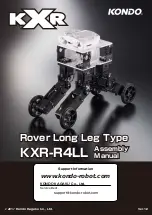 Kondo KXR-R4LL Assembly Manual preview