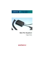 Konexx network adaptor Setup Manual предпросмотр