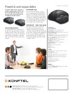 Предварительный просмотр 2 страницы Konftel 200AUX Specifications