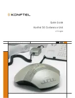 Konftel 50 Quick Manual предпросмотр