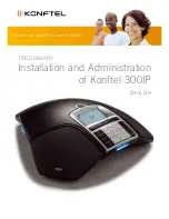 Предварительный просмотр 1 страницы Konftel Konftel 300IP Installation And Administration