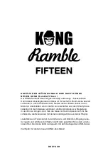 Предварительный просмотр 1 страницы Kong RambleFifteen Quick Start Manual