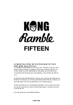 Предварительный просмотр 4 страницы Kong RambleFifteen Quick Start Manual