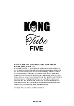 Kong TubeFive Manual предпросмотр