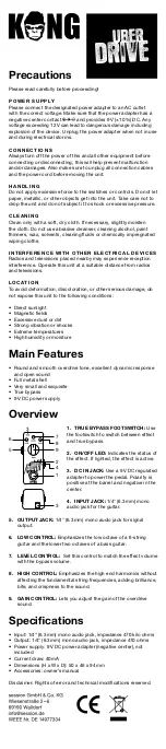 Preview for 2 page of Kong UBER DRIVE Quick Start Manual