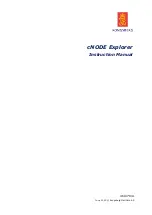 Kongsberg cNODE Explorer Instruction Manual preview