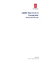 Kongsberg cNODE Maxi 31 Ex d Instruction Manual preview