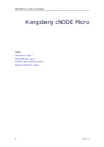 Preview for 8 page of Kongsberg cNODE Micro Instruction Manual