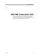 Kongsberg HPR 400 Installation Manual preview