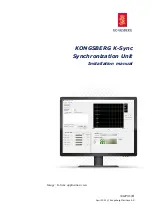 Предварительный просмотр 1 страницы Kongsberg K-Sync Installation Manual