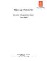 Предварительный просмотр 1 страницы Kongsberg MS1000 2U Technical Information