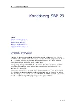 Предварительный просмотр 8 страницы Kongsberg SBP 29 Installation Manual