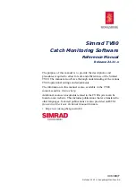 Preview for 3 page of Kongsberg Simrad TV80 Reference Manual