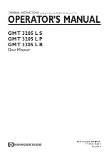 Предварительный просмотр 1 страницы Kongskilde GMT 3205 L P Operator'S Manual