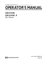 Предварительный просмотр 1 страницы Kongskilde GXS 9005 Operator'S Manual