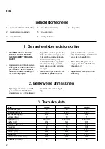 Preview for 2 page of Kongskilde KAI 20 Directions For Use Manual