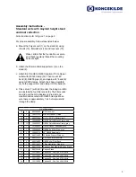 Preview for 3 page of Kongskilde POLYVAC 30 Directions For Use Manual