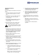 Preview for 7 page of Kongskilde POLYVAC 30 Directions For Use Manual